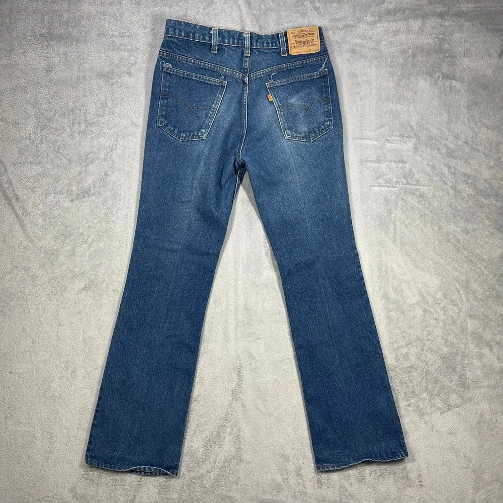 Vintage Levis 517 Bootcut Jeans Mens 31x33 Blue Vintage Made in USA Denim